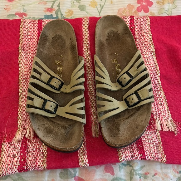 Birkenstock Shoes Light Army Green Granada Birkenstocks Good Previously Loved Condition Size